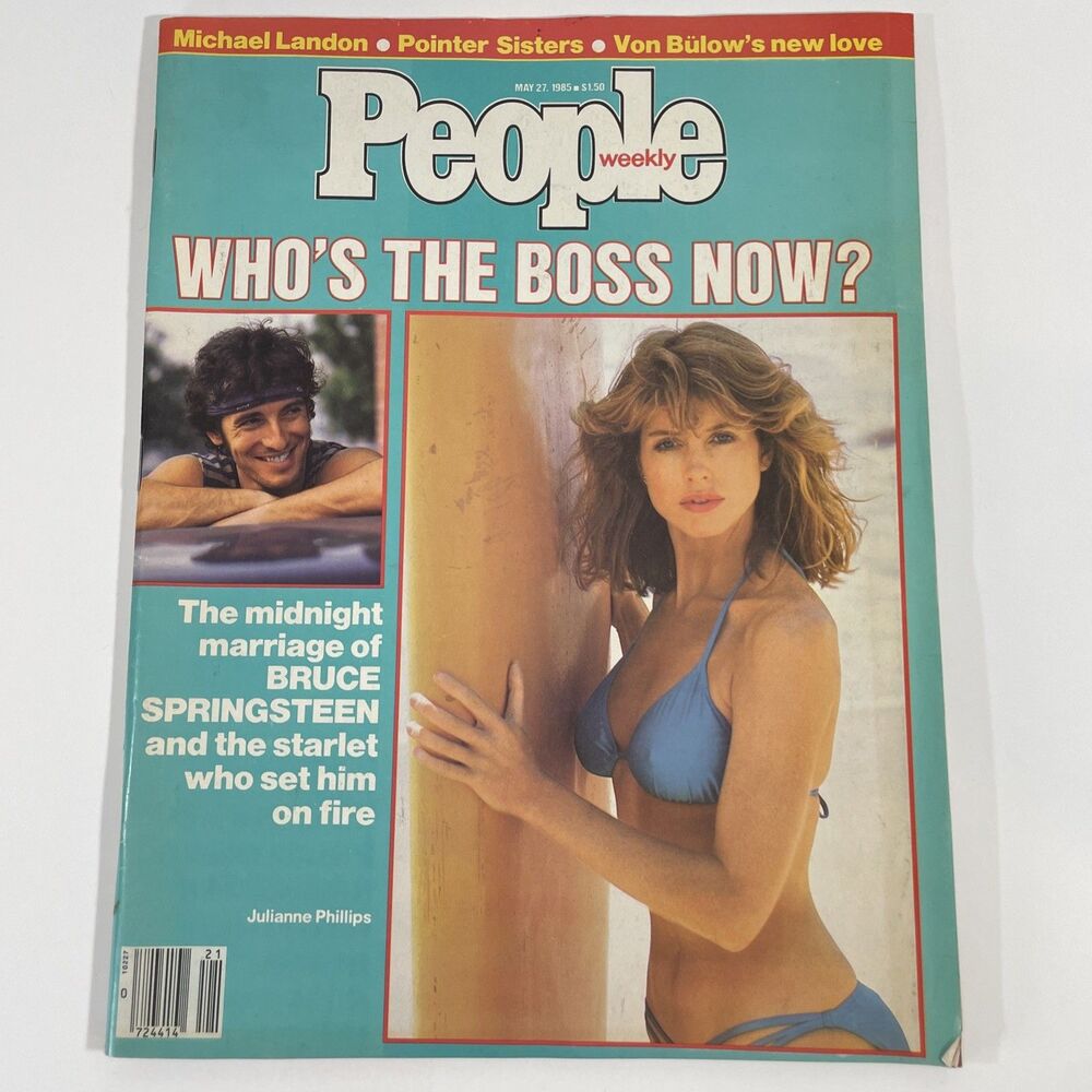 Vtg People Magazine May 27 1985 Julianne Phillips Bruce Springsteen
